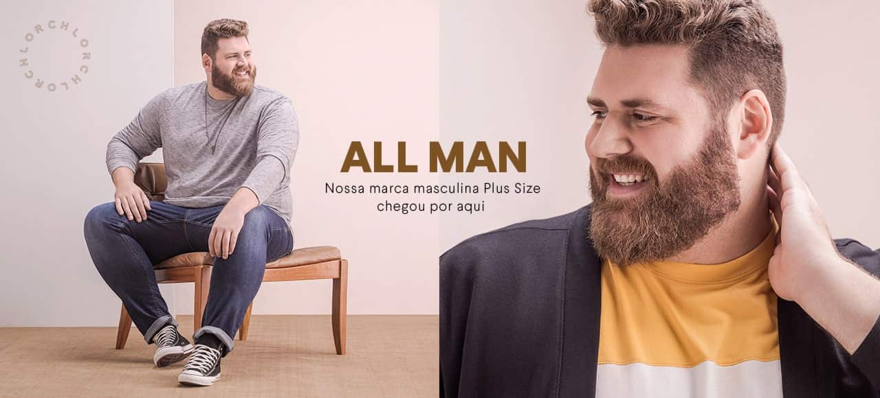 AllMan | Nossa marca masculina Plus Size chegou por aqui