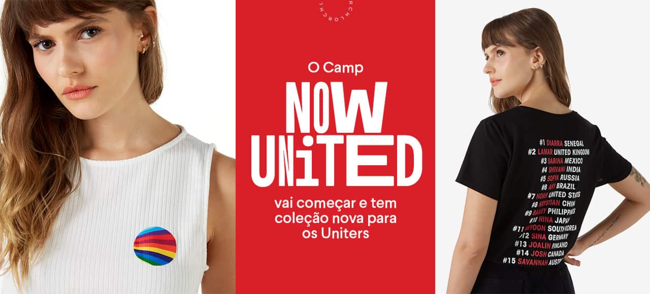 O Camp Now United vai começar e tem coleção nova para os Uniters