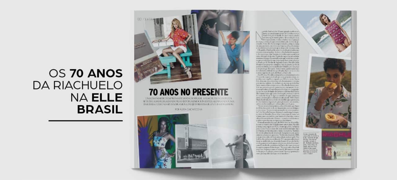 70 anos de Riachuelo em destaque na Elle Brasil