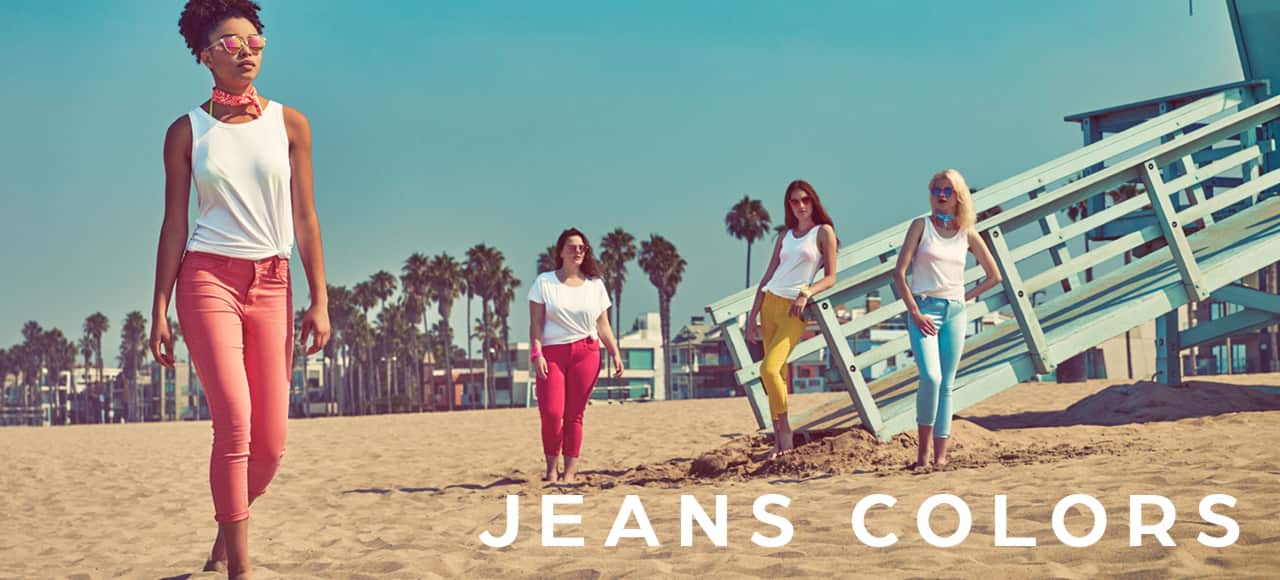 Jeans Color: um arco-íris de de cores invade a primavera